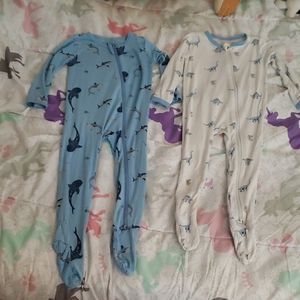 Two kyte pajamas 12-18 months